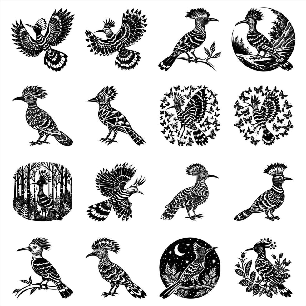 A cuckoo bird silhouette vector