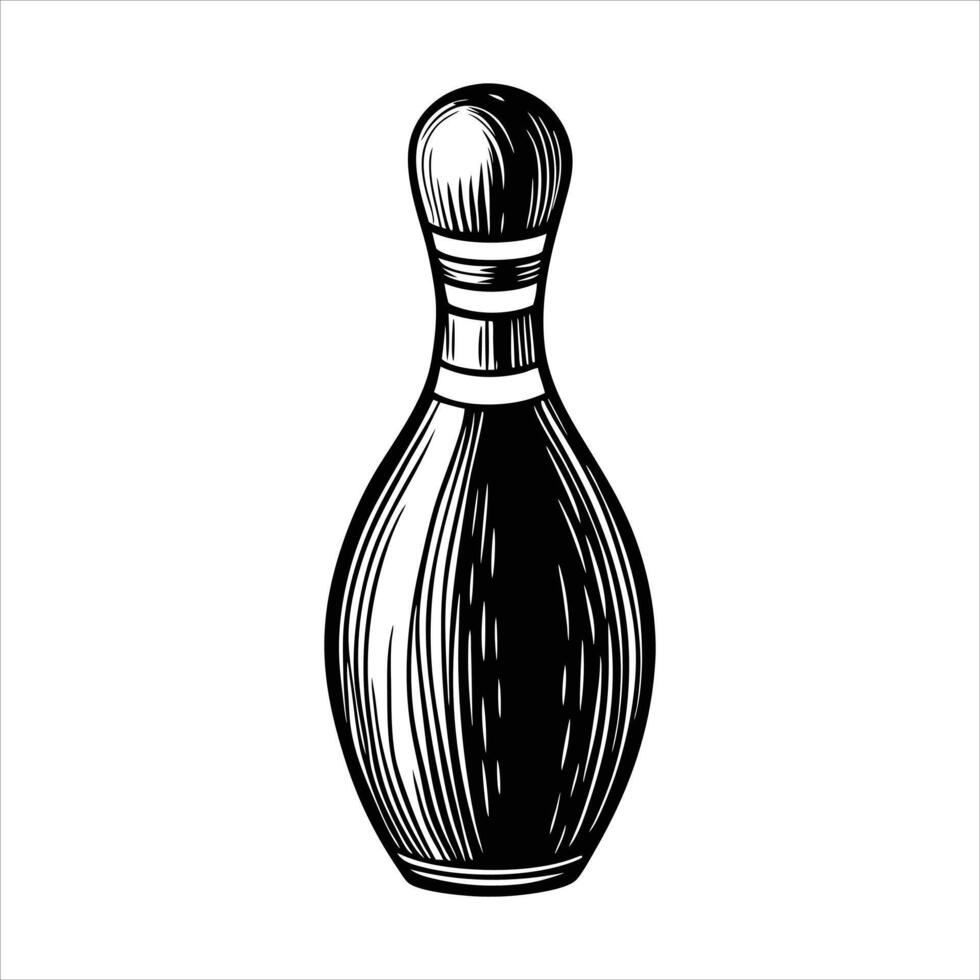 Standing Bowling Pin vector