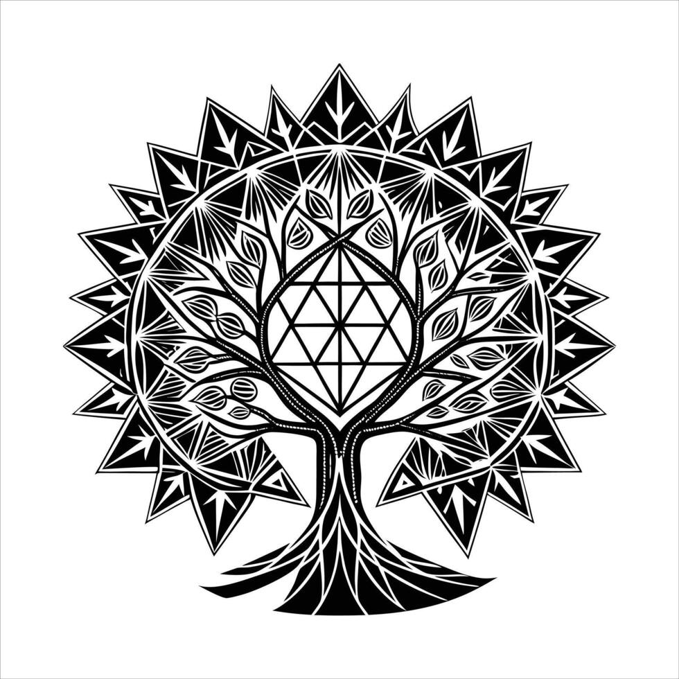 Tree Life Sacred Geometry Vectors