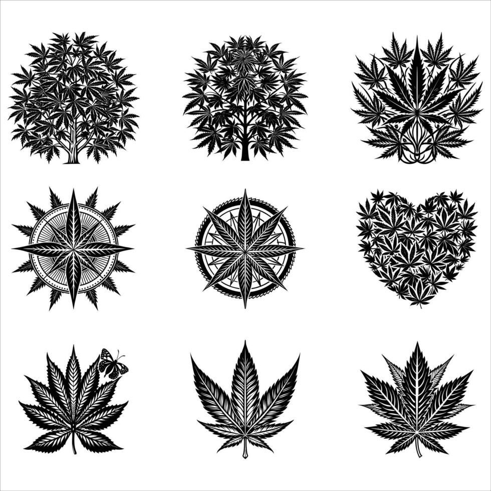 Weed Bundle Marijuana vector