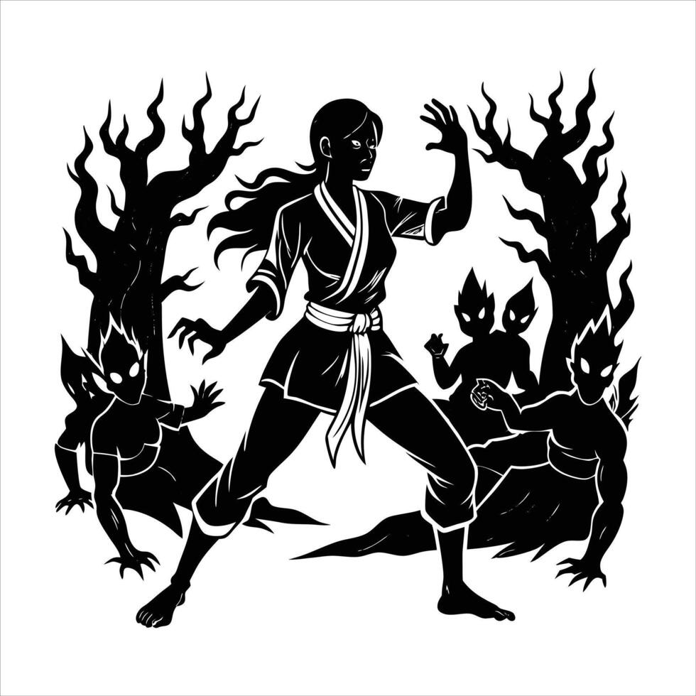 Fantasy Warrior Girl vector