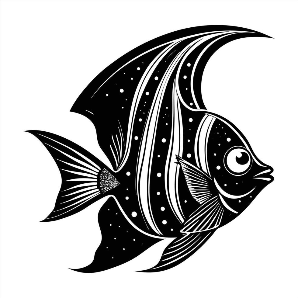 Angelfish Silhouette Vectors