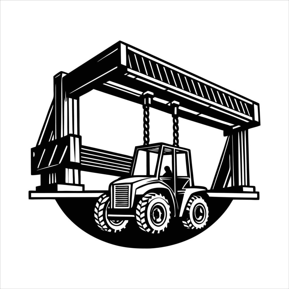 Heavy Duty Forkli vector