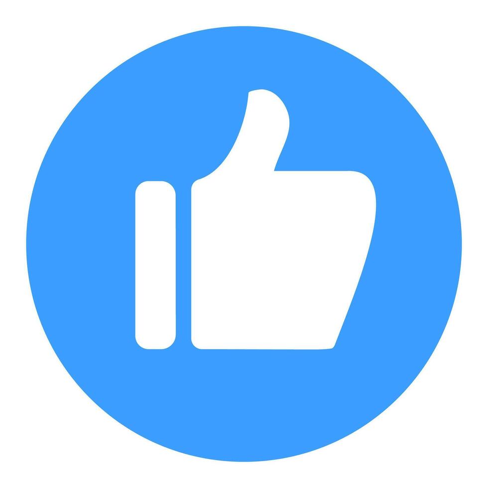 Social media like icon vector