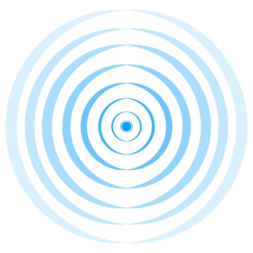 Radar icon blue isolated on white background vector