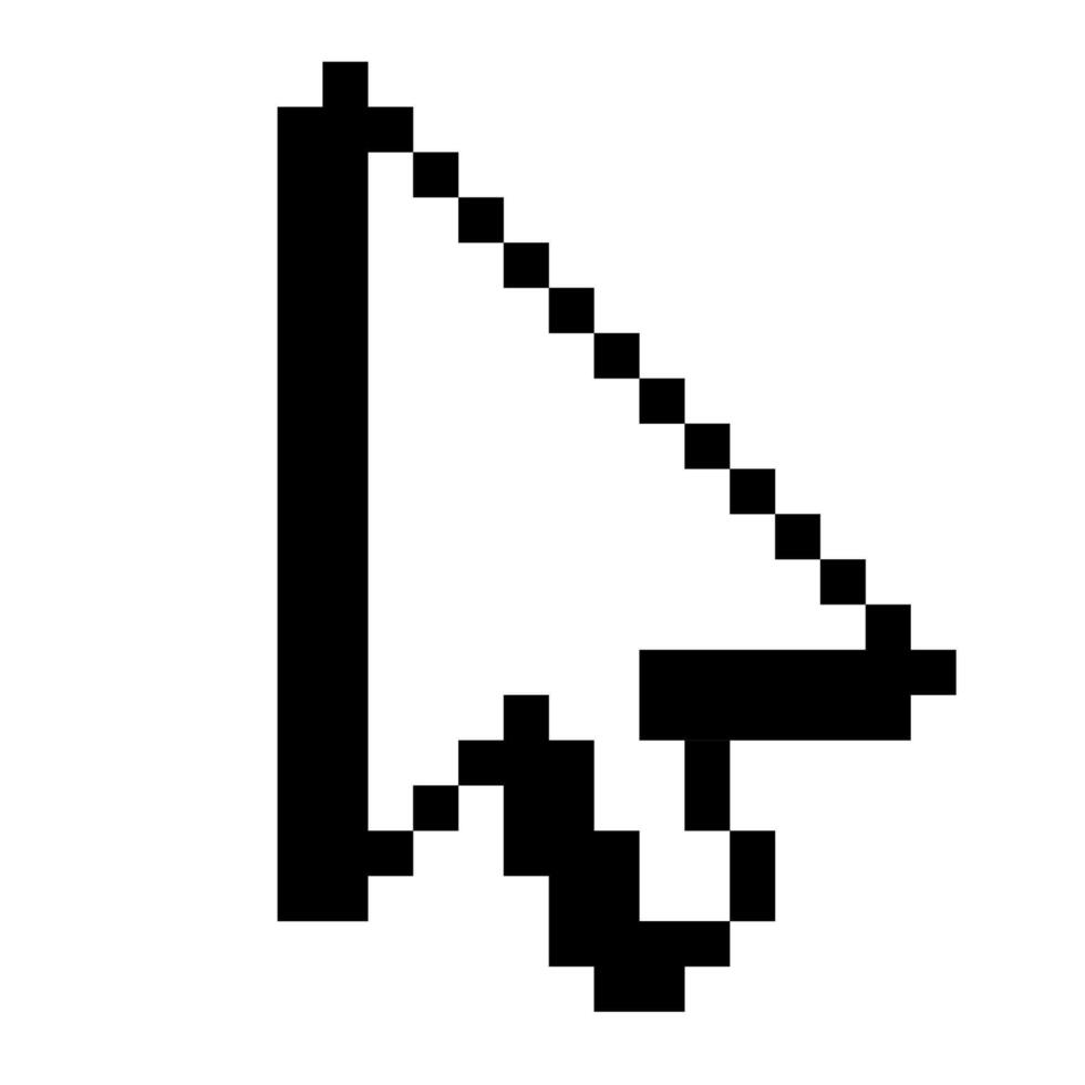 Cursor icon arrow flat style vector