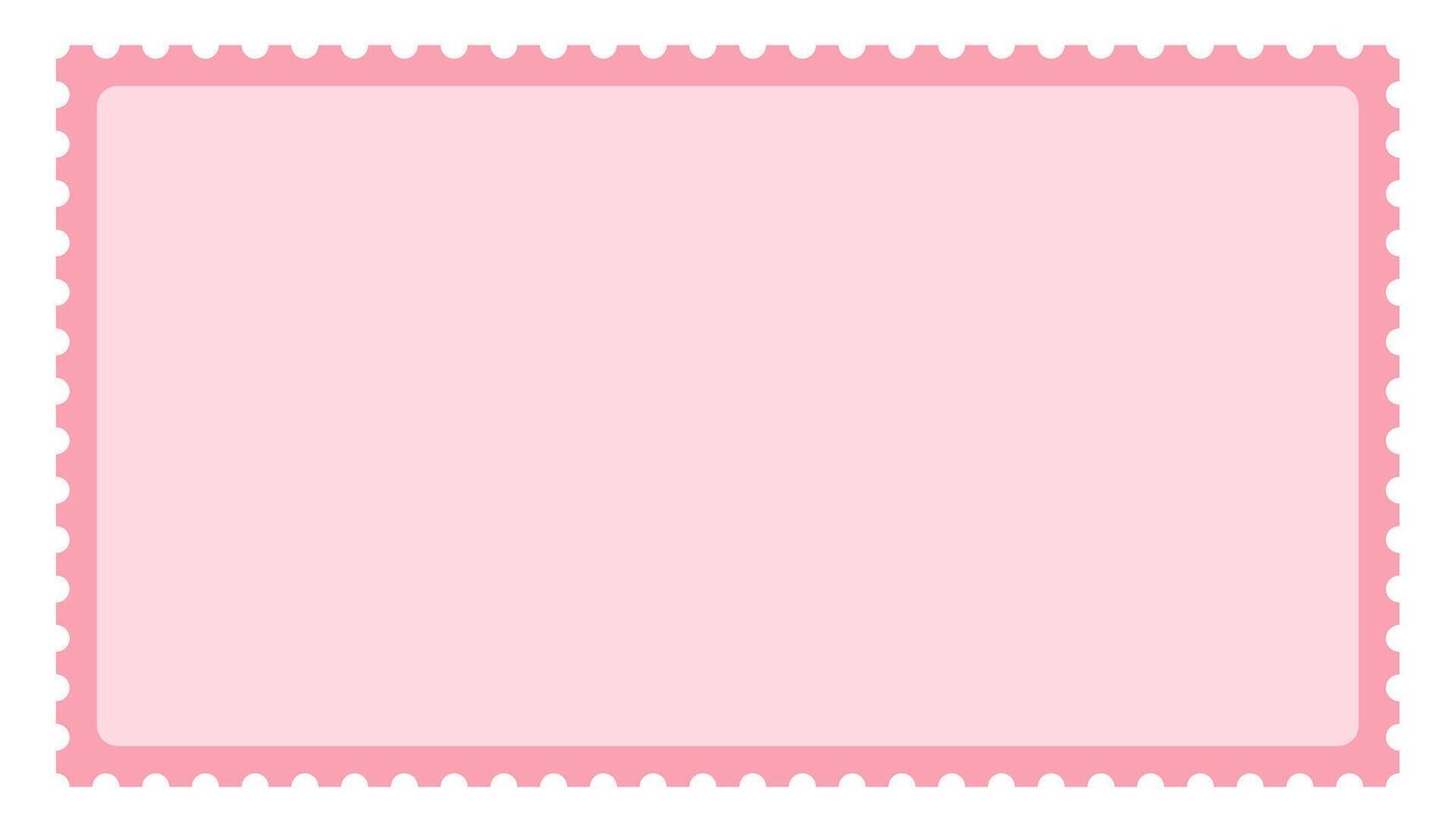 Valentines postage stamp rectangle shape vector