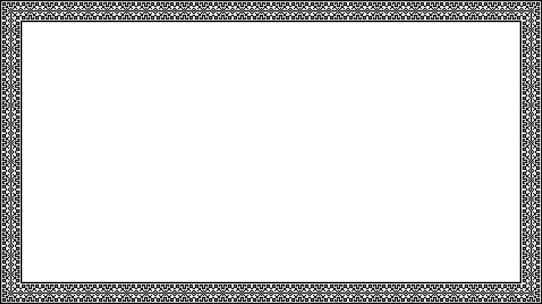 Frame border geometric seamless pattern vector