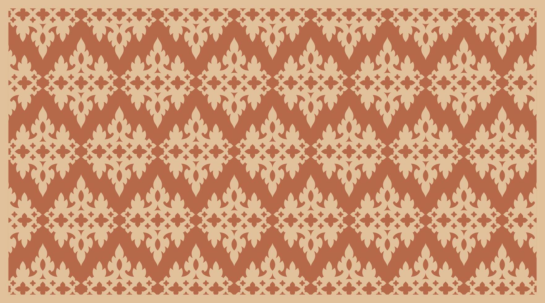 Terracotta Geometric Pattern Design Template vector