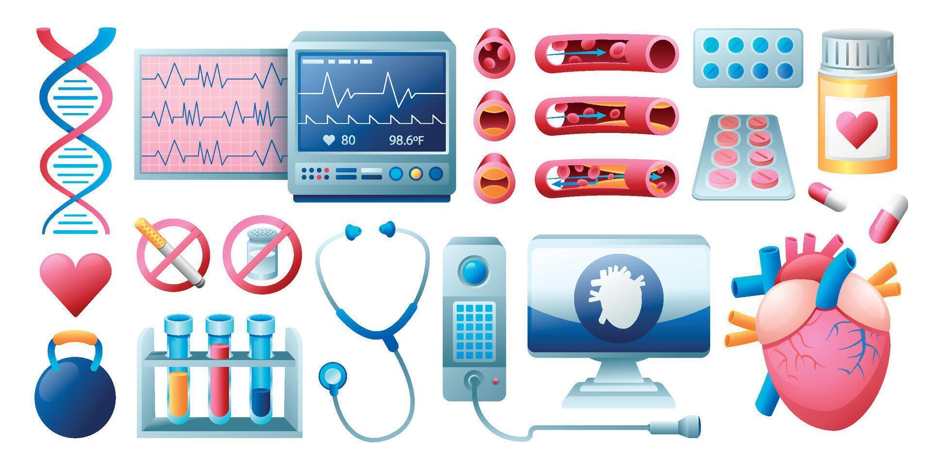 Medical and Health Icons Collection vector