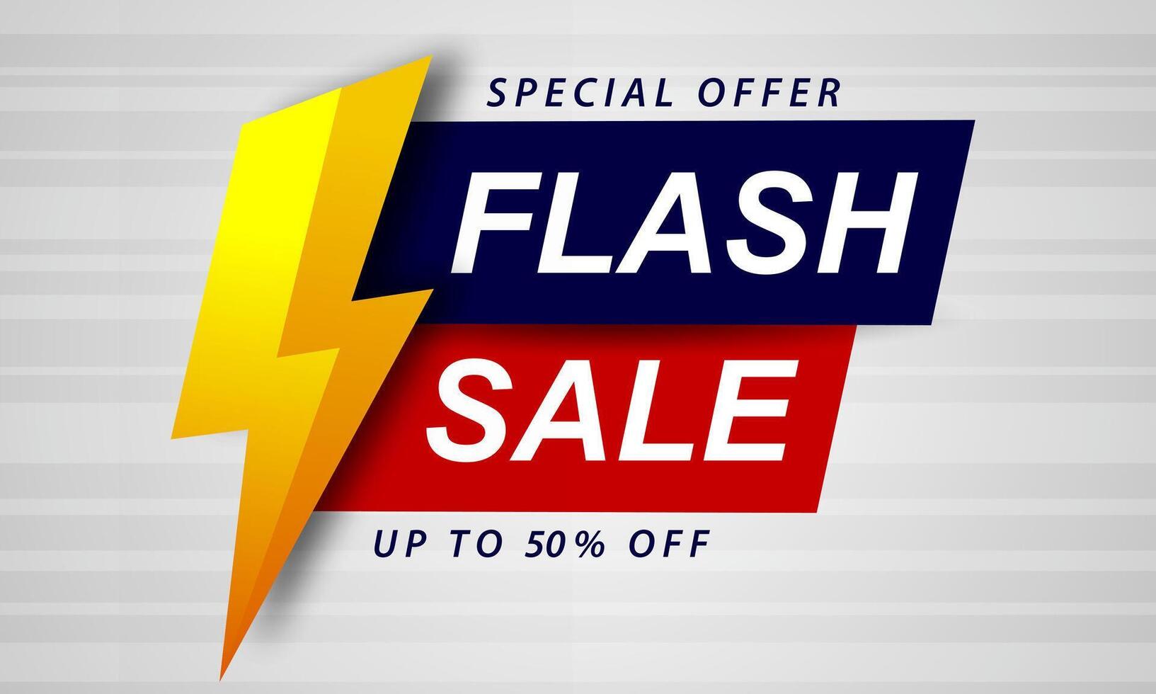 Flash Sale banner template design, vector