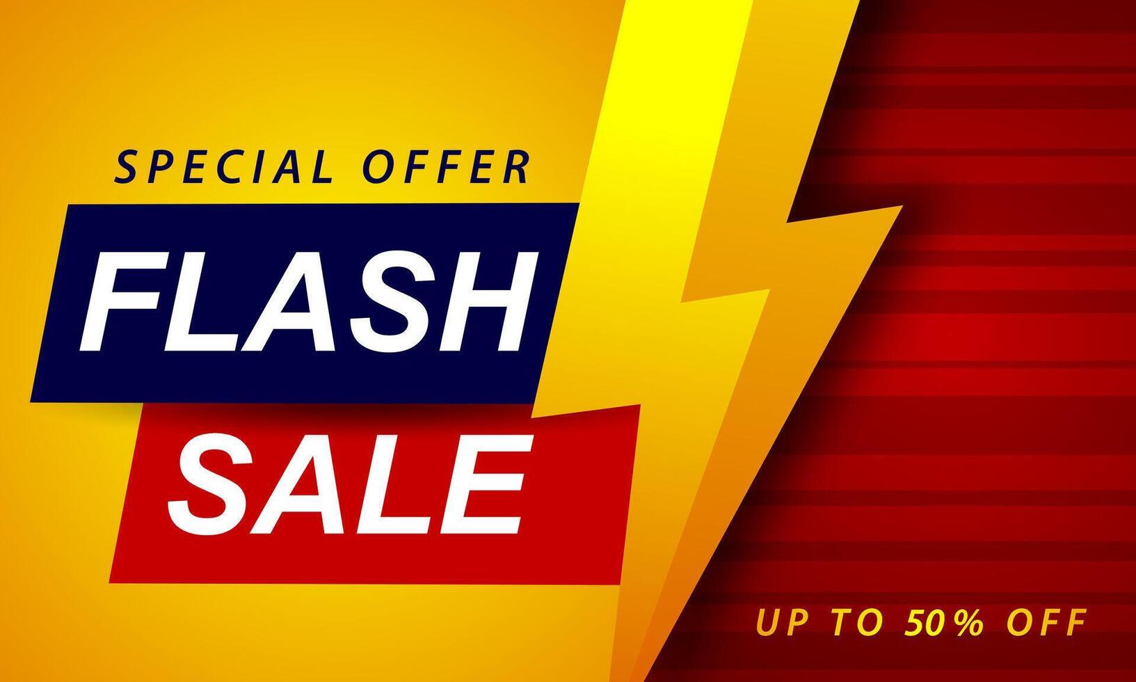 Flash sale banner design. special offer banner. vector