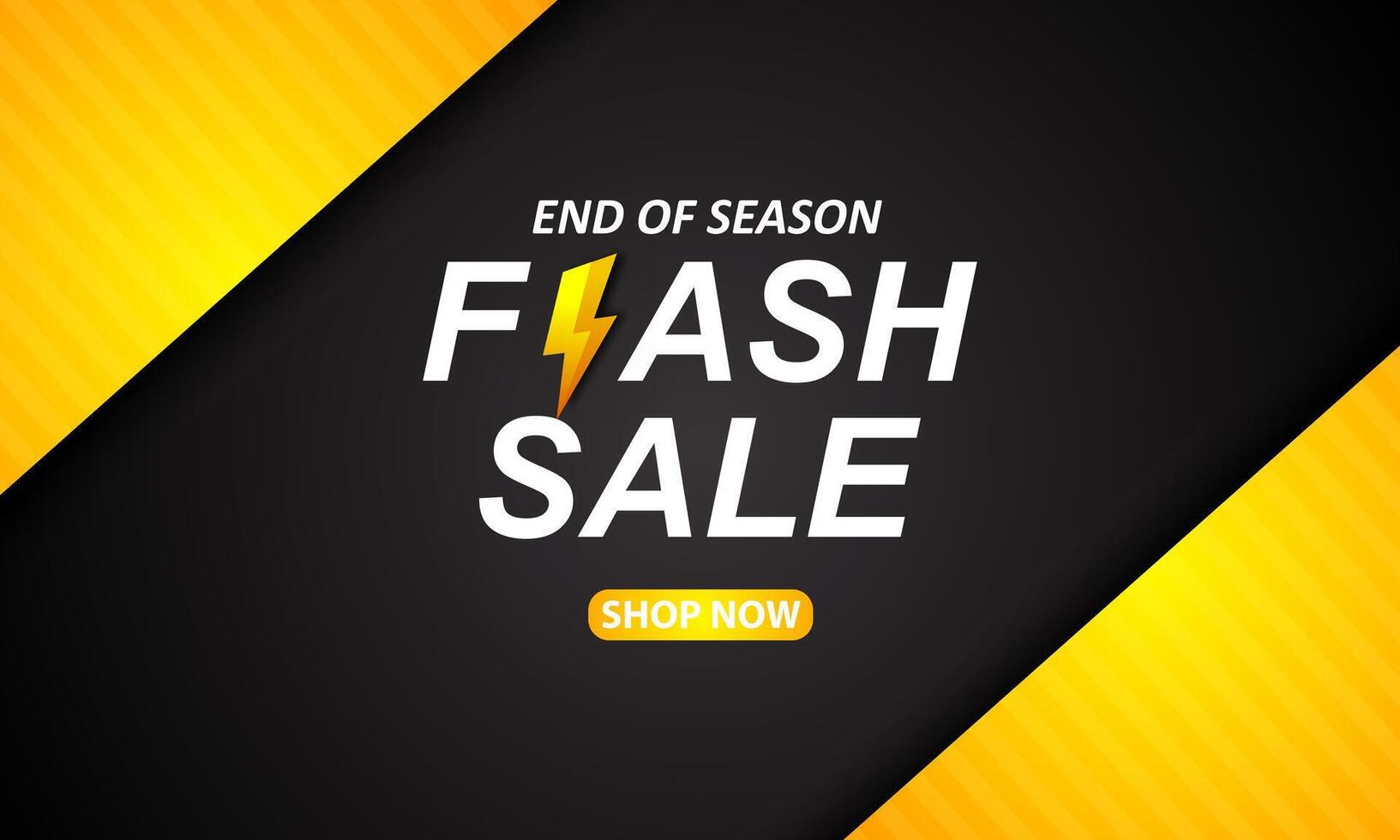 Flash sale banner template design vector