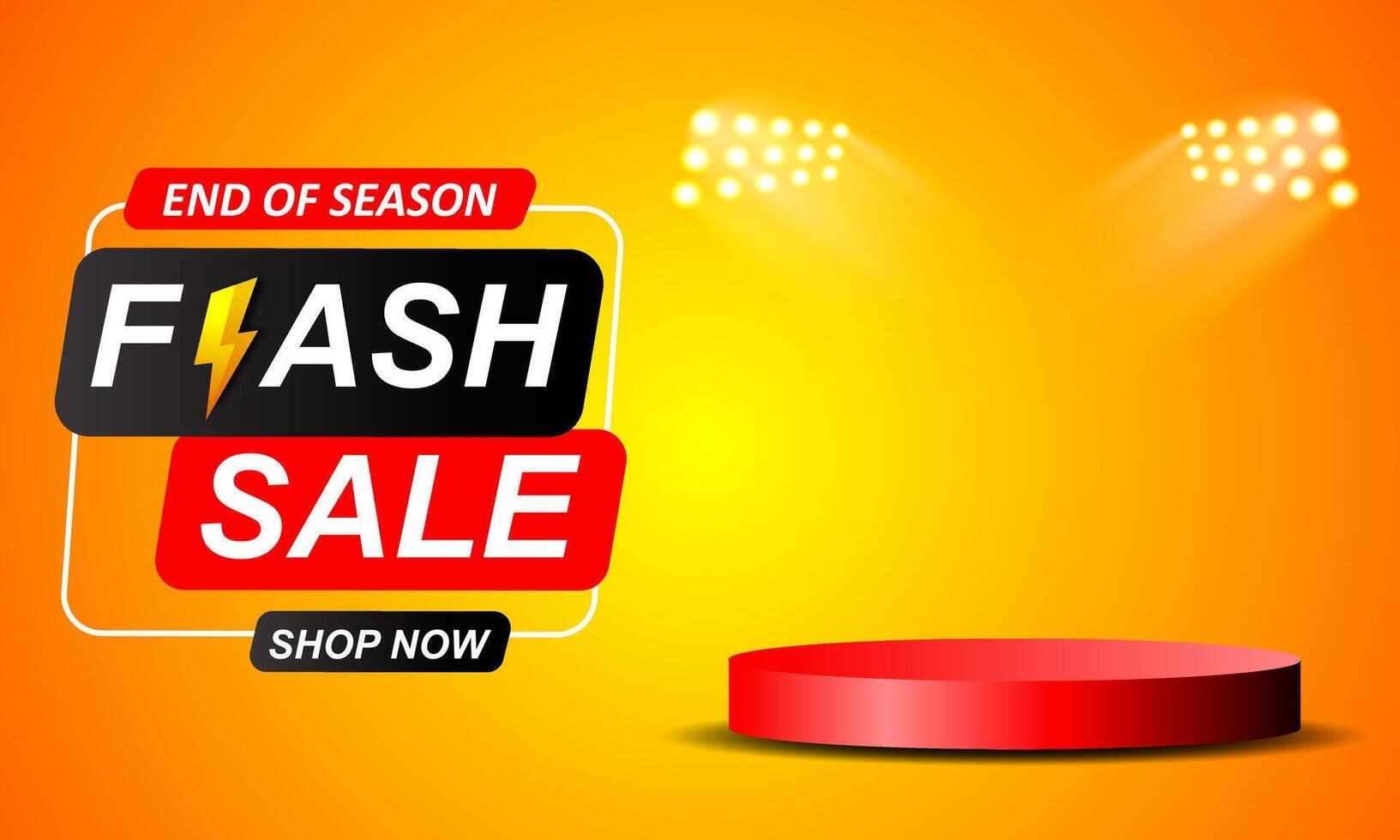 Discount sales podium. Elegant Flash Sale podium background. vector