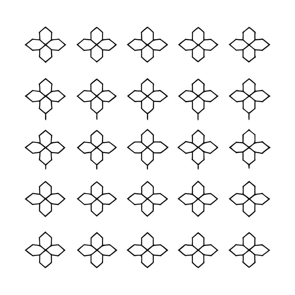 Elegant Black and White Floral Pattern for Modern Design vector