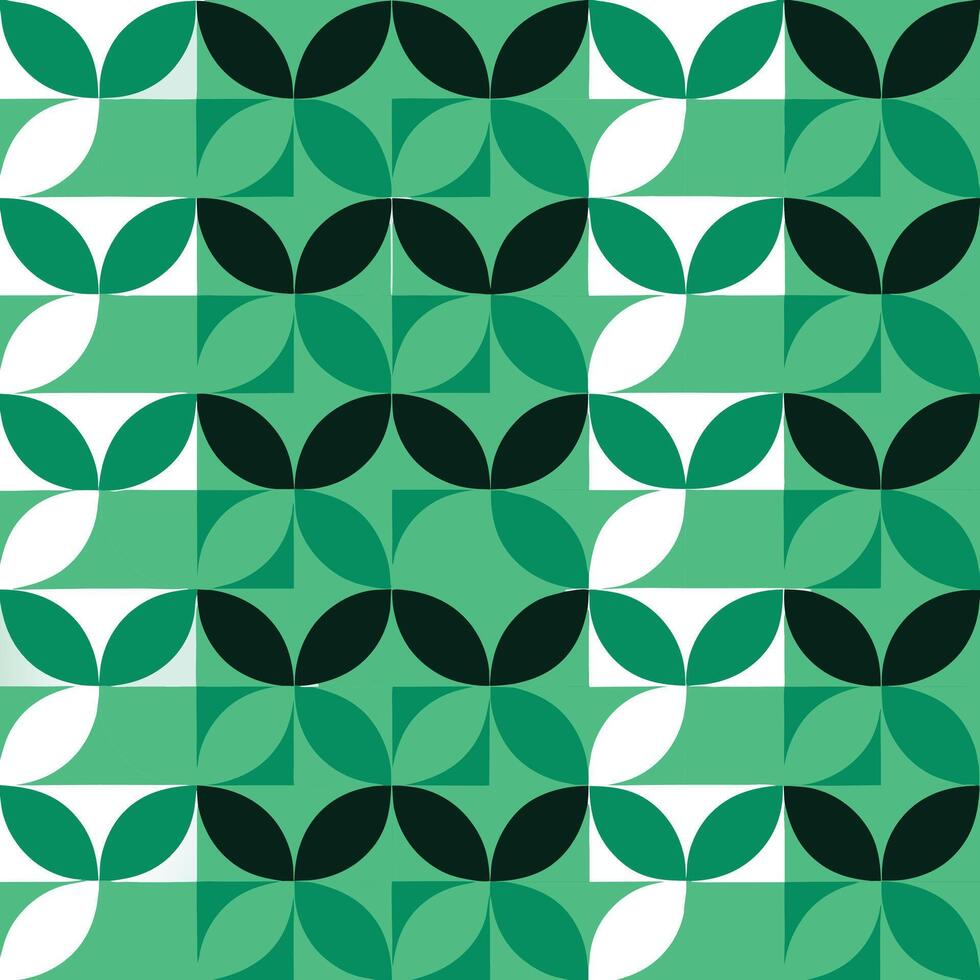 Stylish Monochrome Geometric Texture with Circular Forms vector