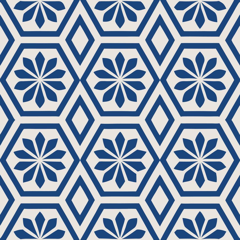 Futuristic Geometric Honeycomb Pattern in Monochrome vector