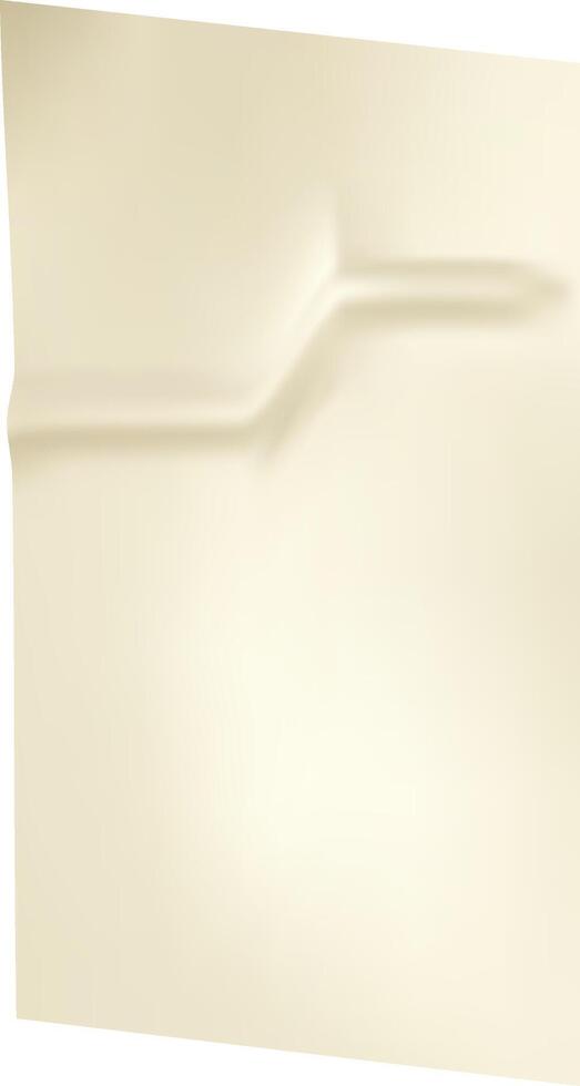Close up view of a folded sheet of beige paper forming abstract shapes, casting soft shadows and highlights, perfect for creating elegant backgrounds and textures in design projects vector