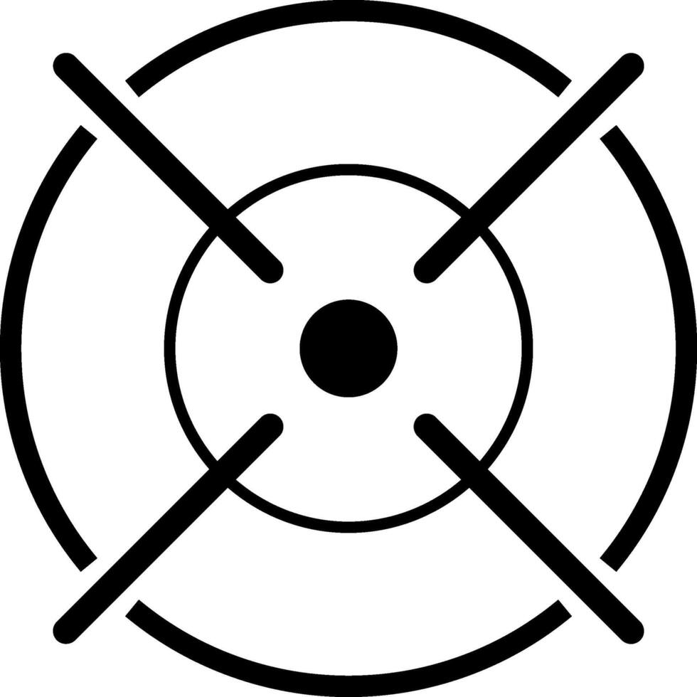 Sniper target aim pointer navigation cursor focusing different military sight and focused eye shooting aims symbol set aiming concept vector