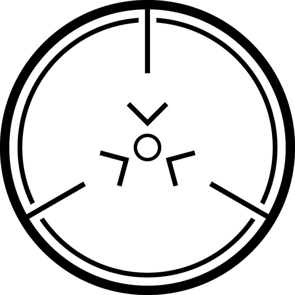 illustration showcasing a sniper aim pointer with a focus on target navigation. Features a detailed military sight and shooting aim symbols, ideal for tactical and strategic concepts vector