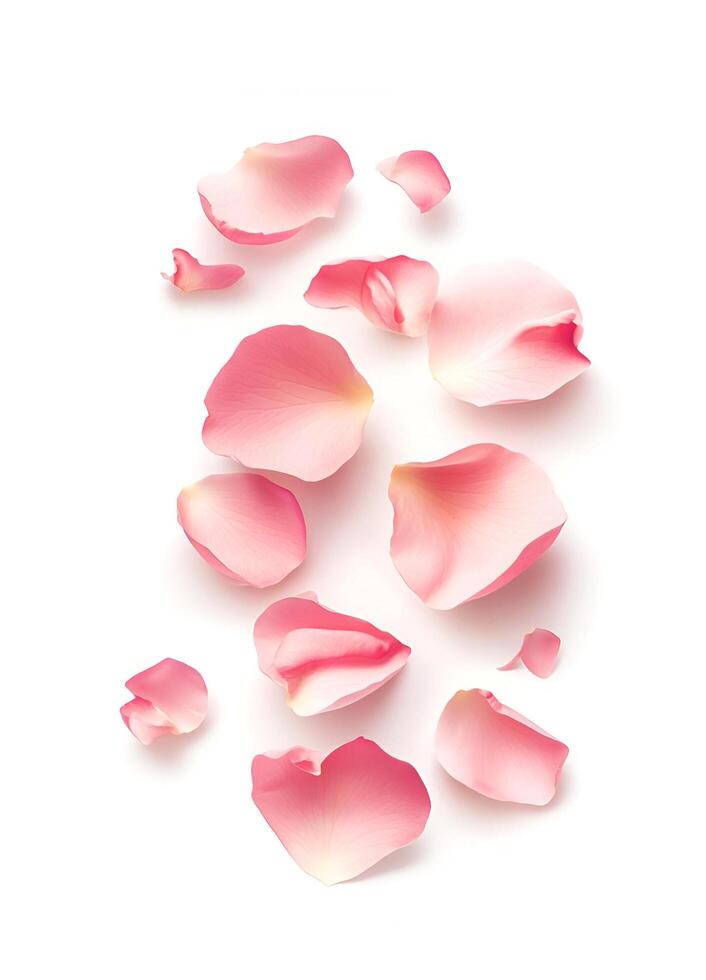 Petal of pink roses photo