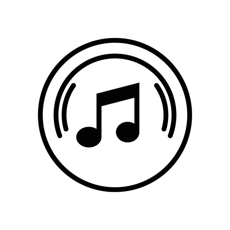 Modern music icon vector