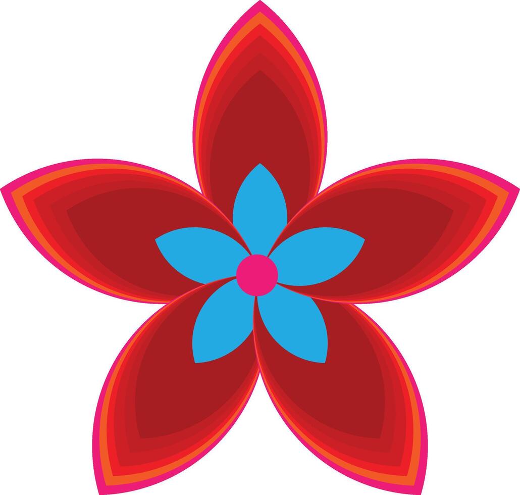 classic flower design vector