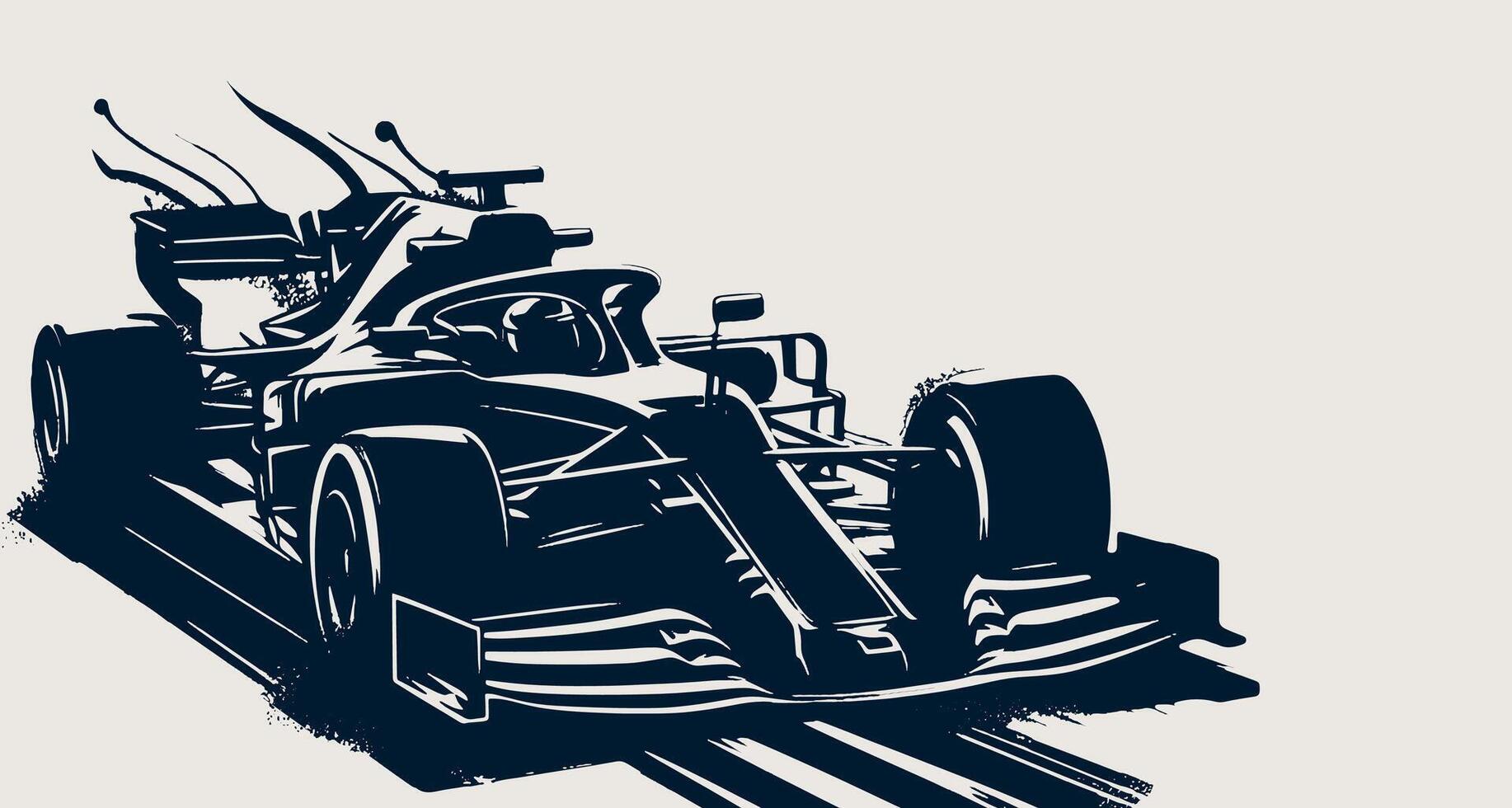 A drawing of a modern sports car on a white background vector
