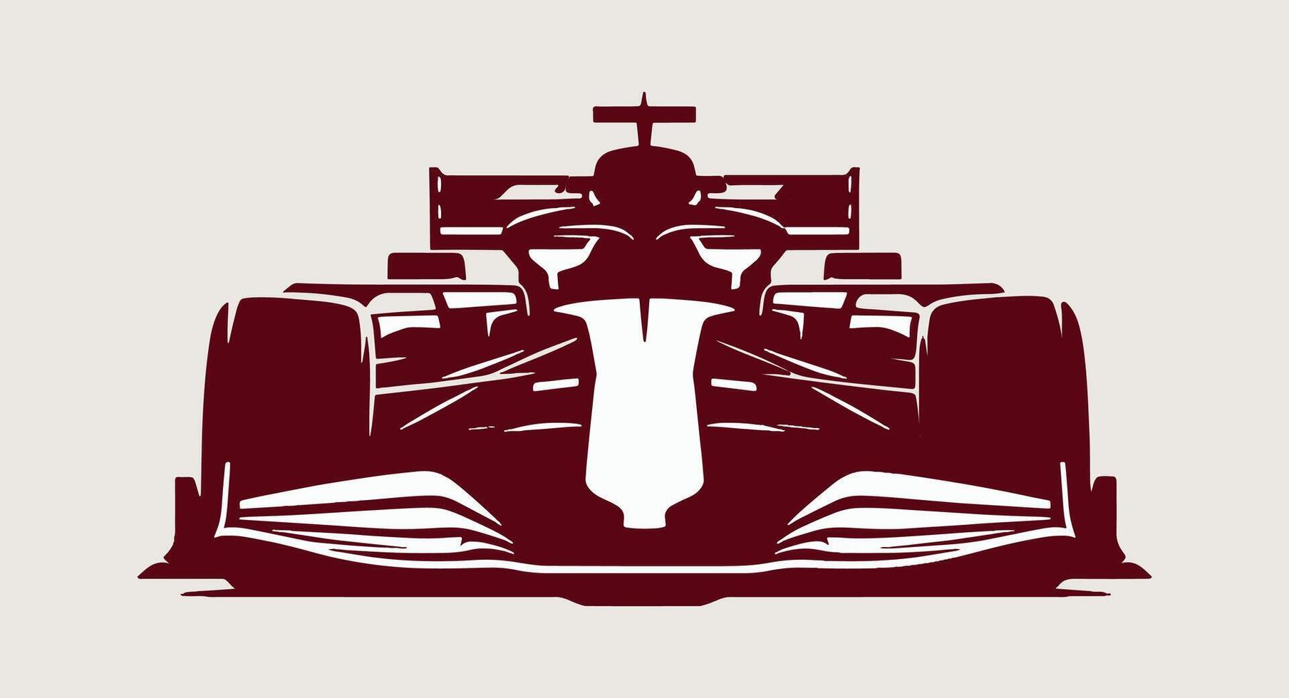 A racing car with a white background vector
