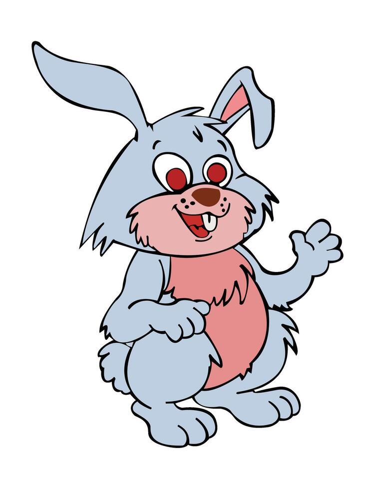 Rabbit isolated on white background vector