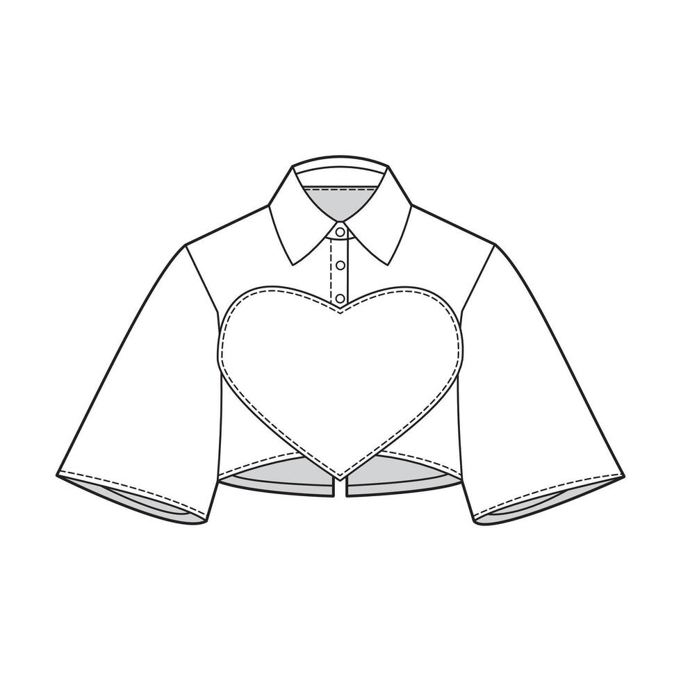 Ladies Stylist Shirt vector