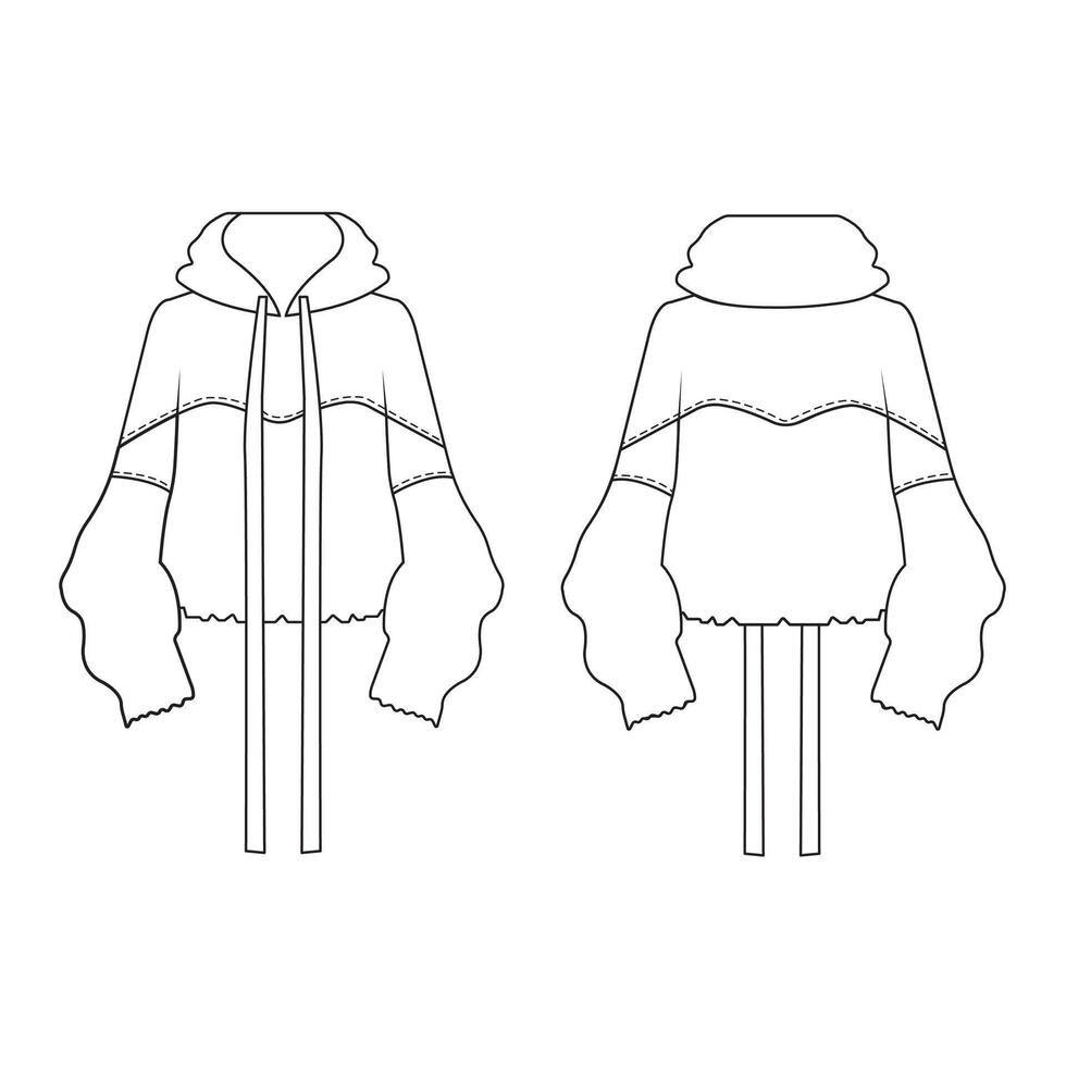 Female Stylist Hoodie vector