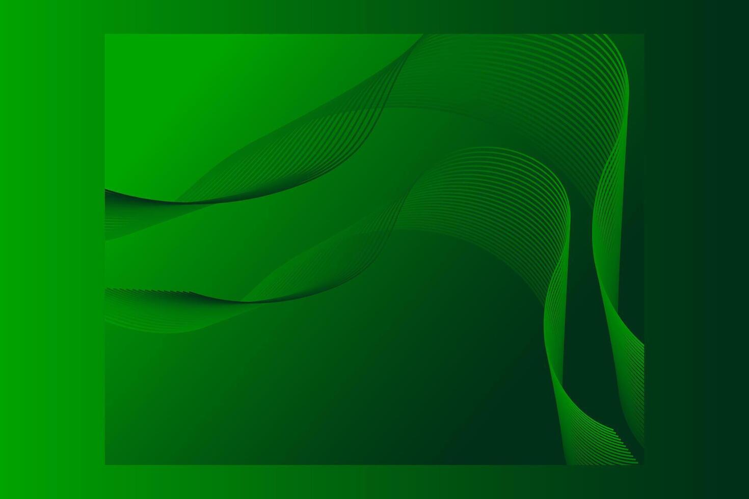 Glowing Abstract Wave Mesh Green Background Wallpaper vector