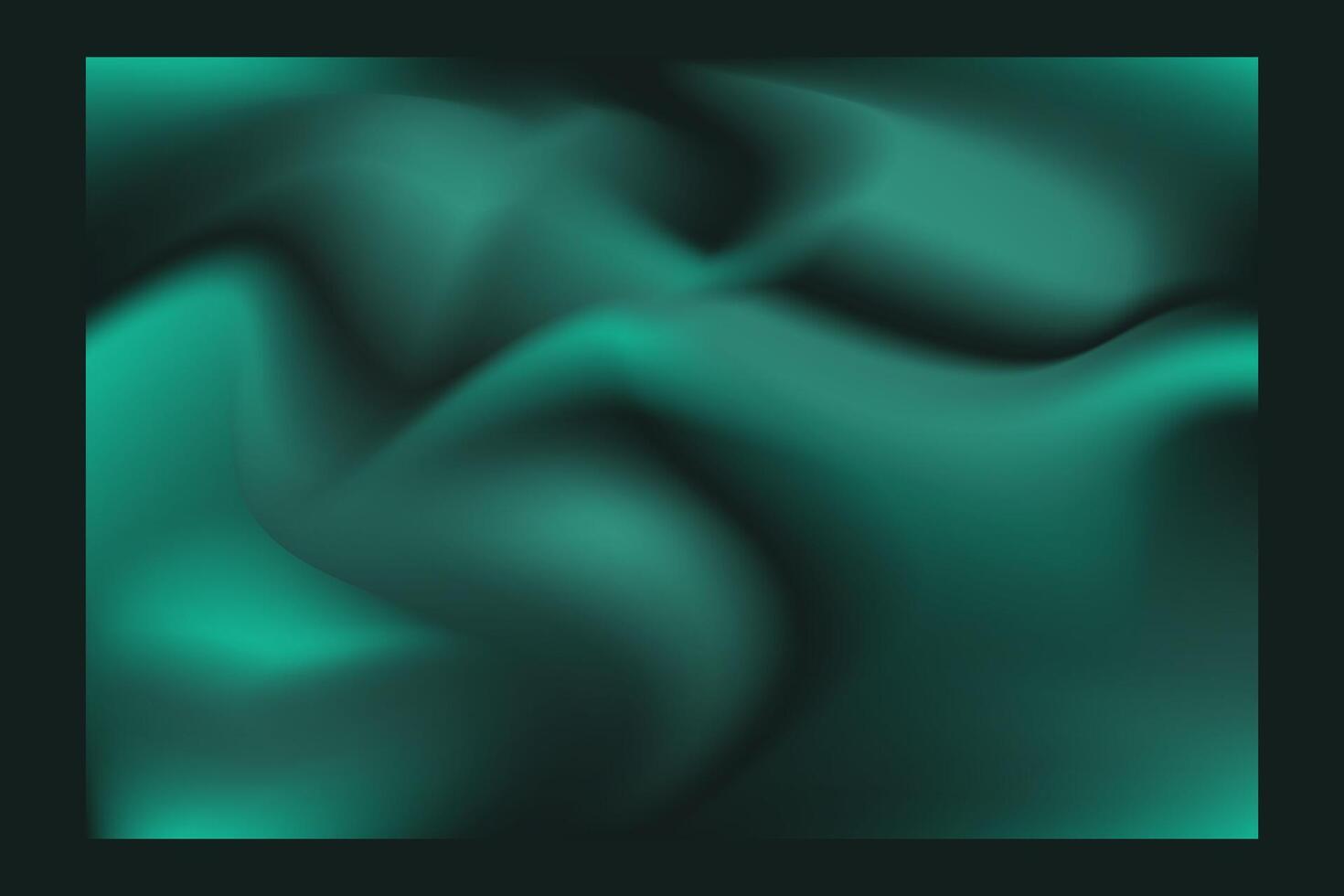 Abstract Green Fluid Background vector