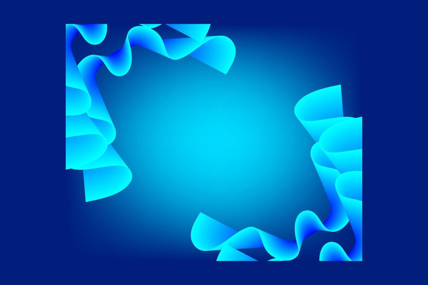 Abstract Blue Wave Mesh Gradient Background Wallpaper Template vector