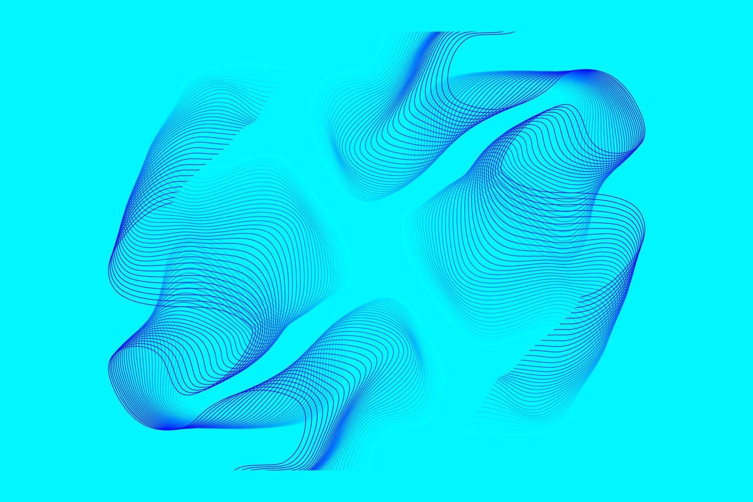 Abstract Blue Wave Pattern Background Wallpaper design vector