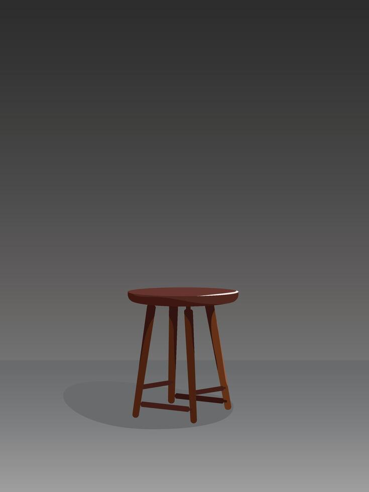simple chair illustration, unique and cool wallpaper vector