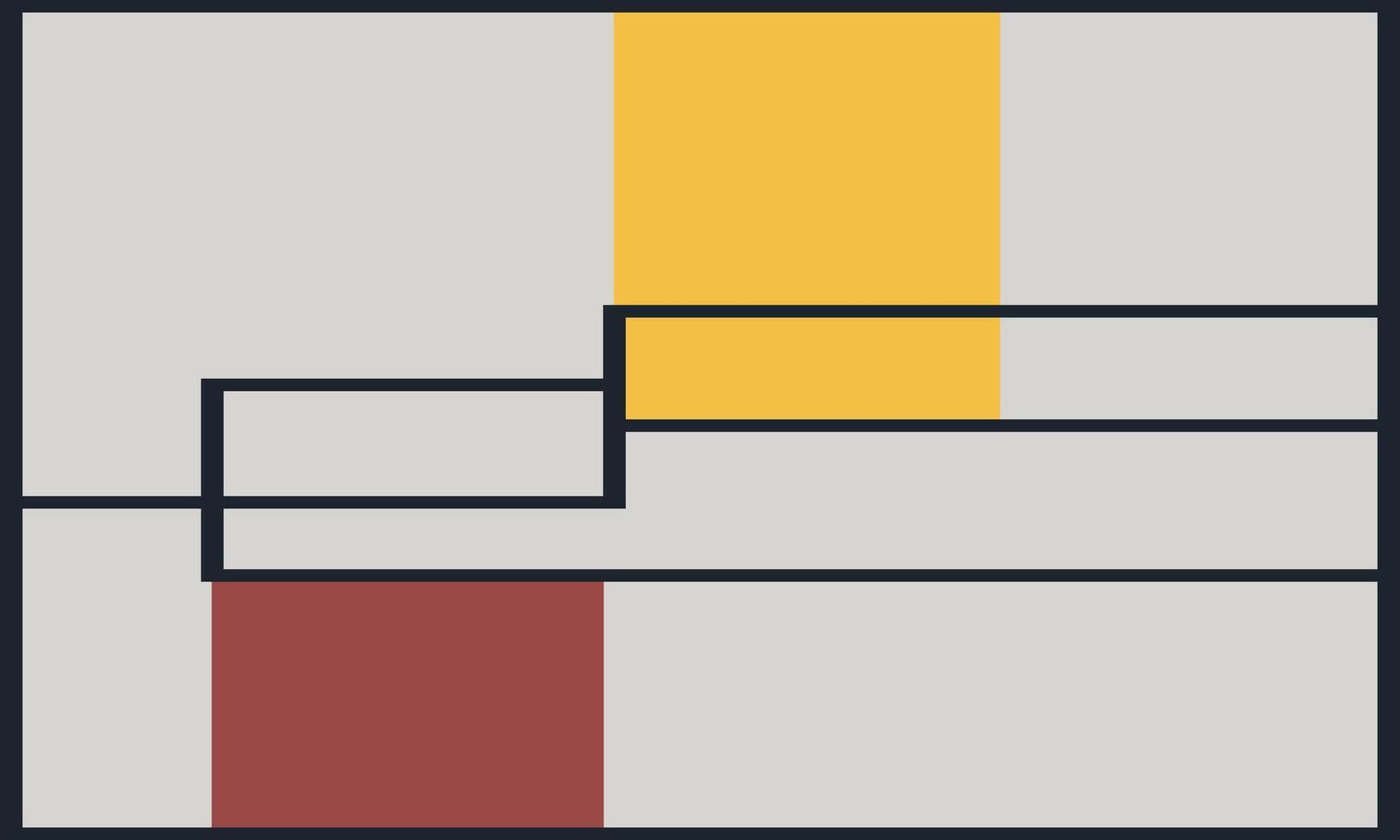 square line art flat design vector
