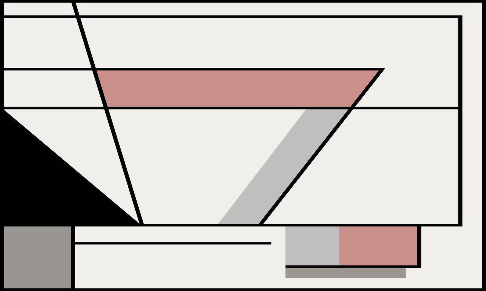 white and pink geometric flat design vector