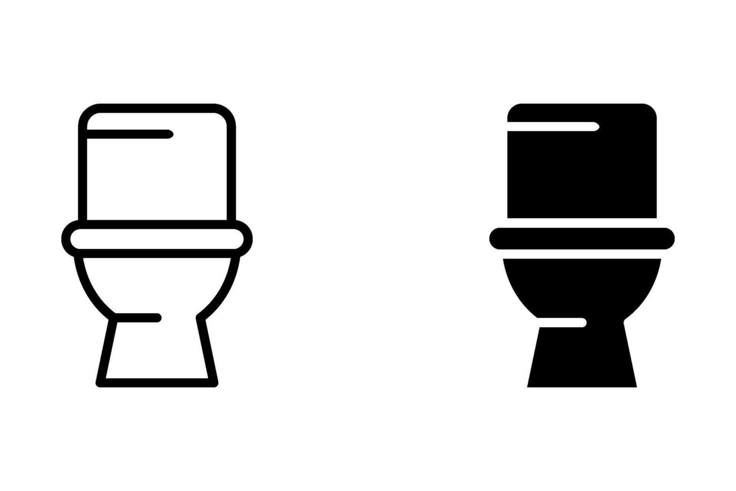 Toilet icon set. sign for mobile concept and web design. illustration vector