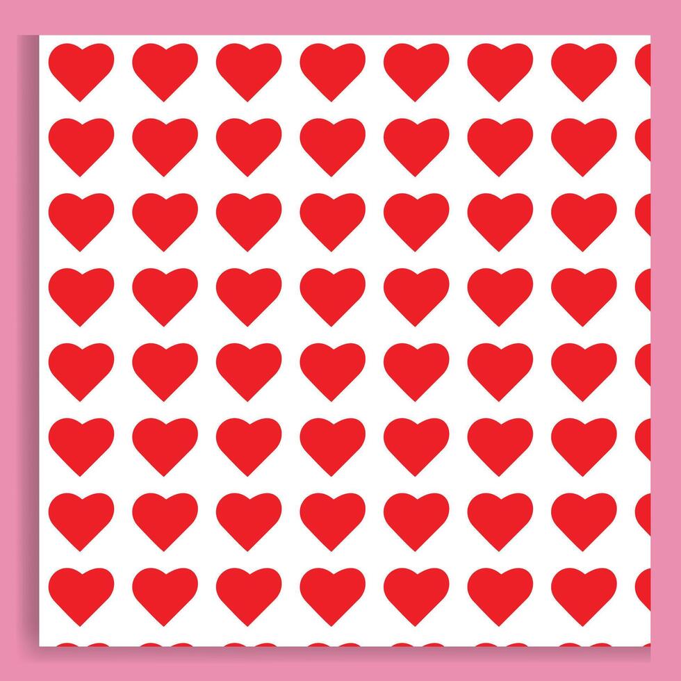 Seamless geometrical red Harts pattern background vector