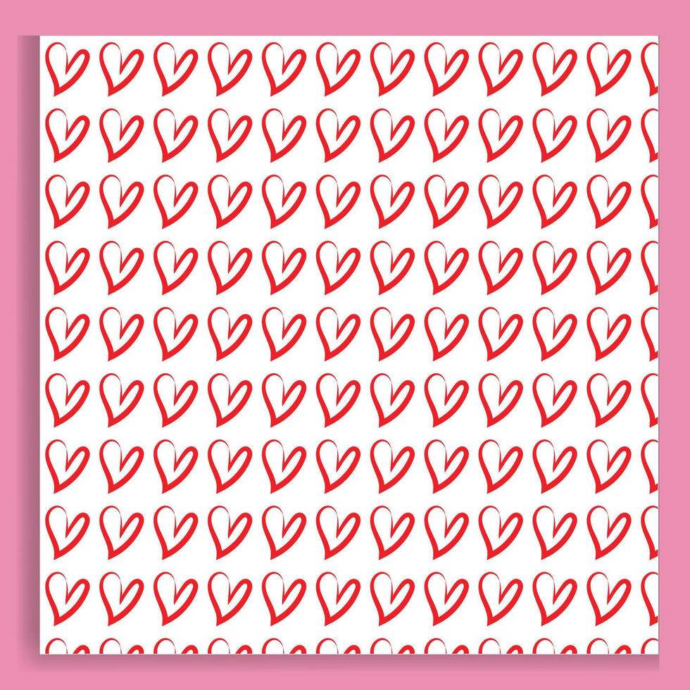 Hearts seamless pattern vector