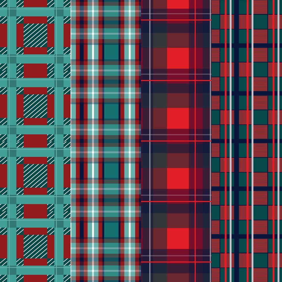 A set of seamless abstract backgrounds in a cage. vector