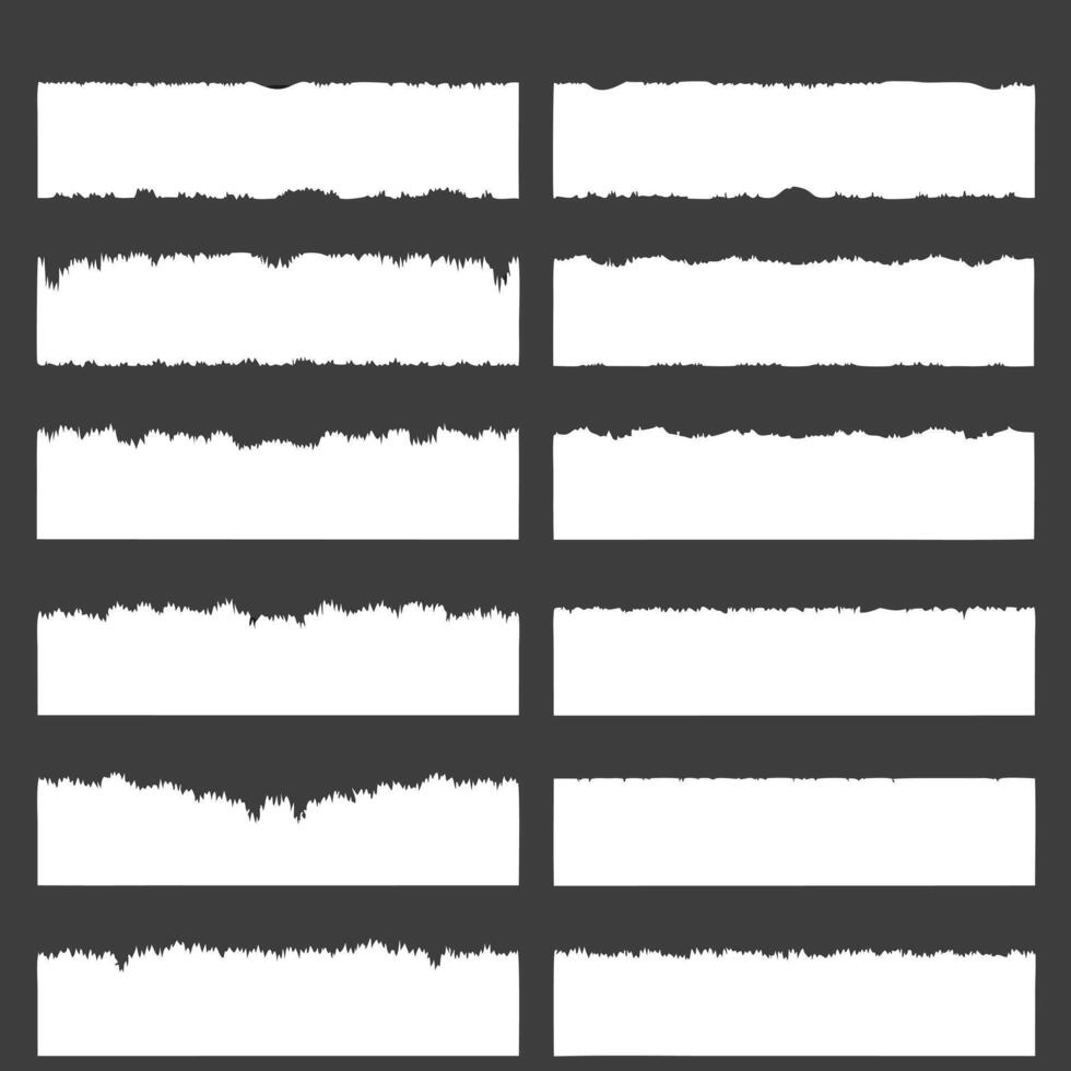 Torn Paper Edge Collection vector