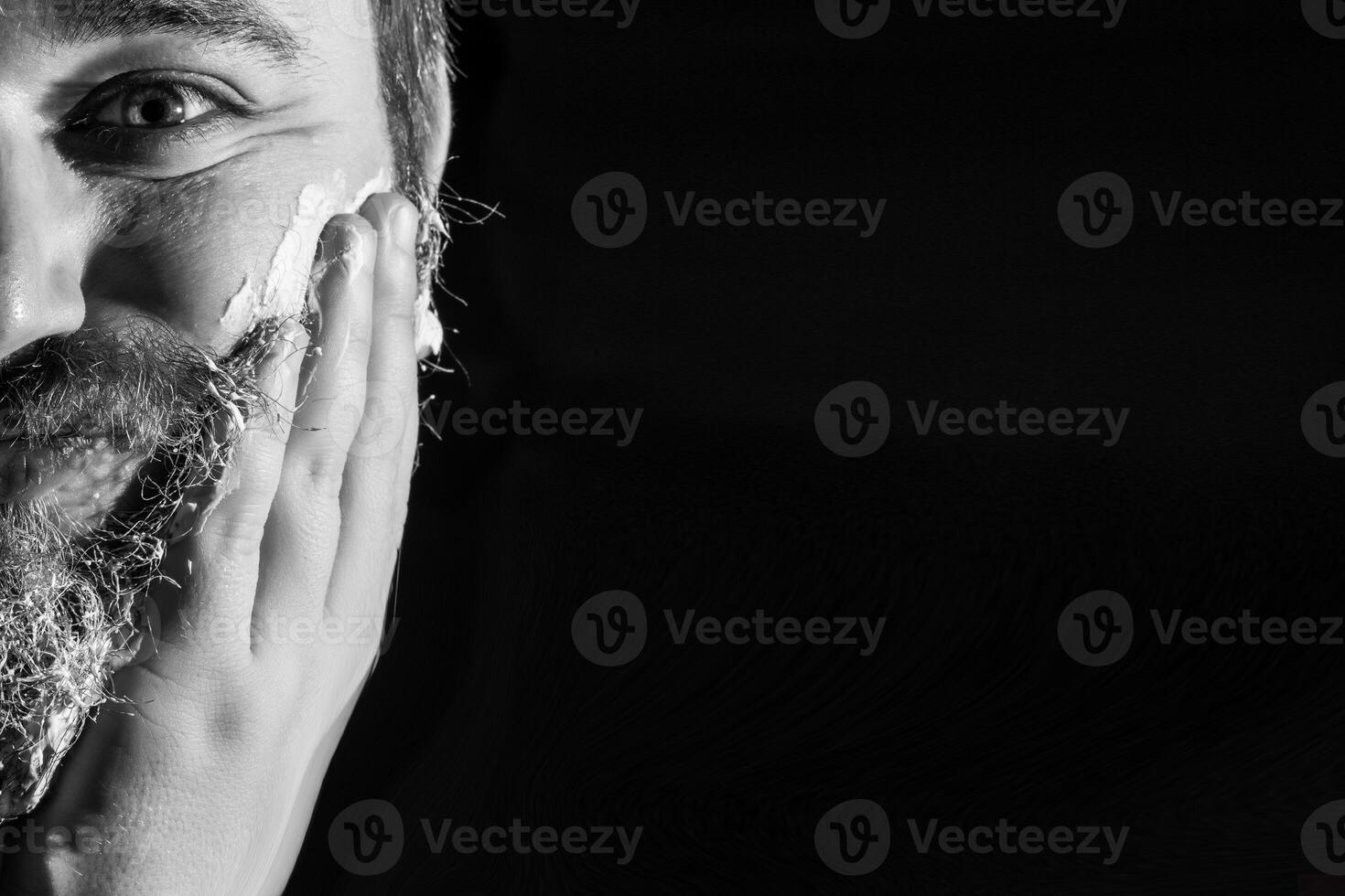 bearded man mockup photo