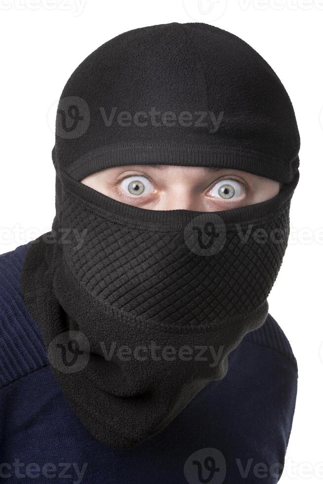 man in black balaclava photo