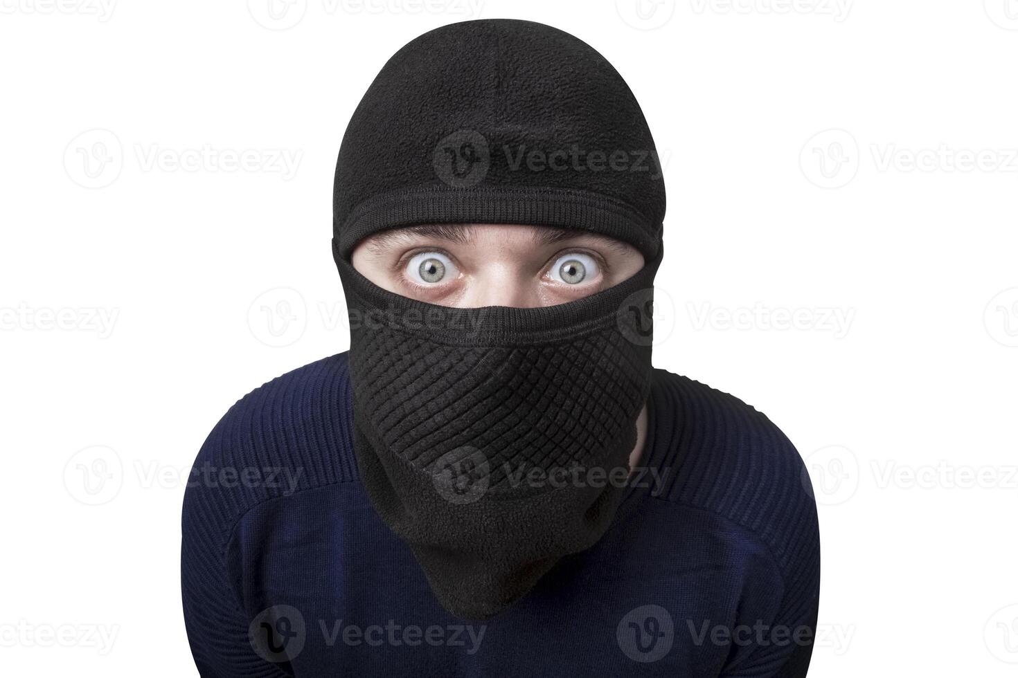 criminal man in balaclava photo