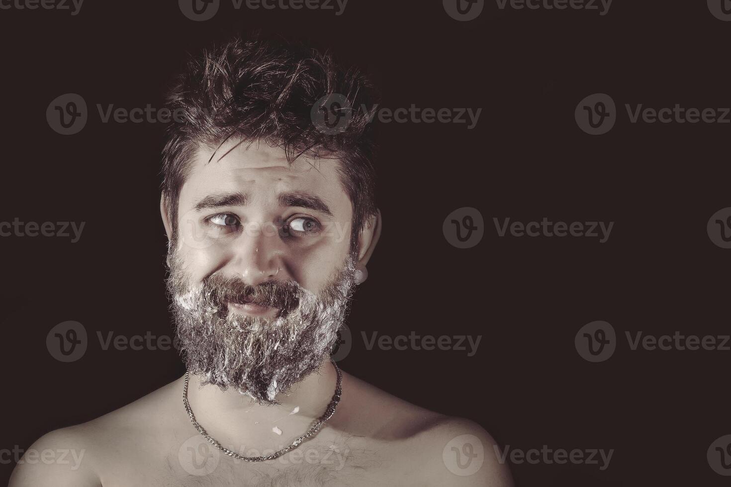 funny bearded man photo