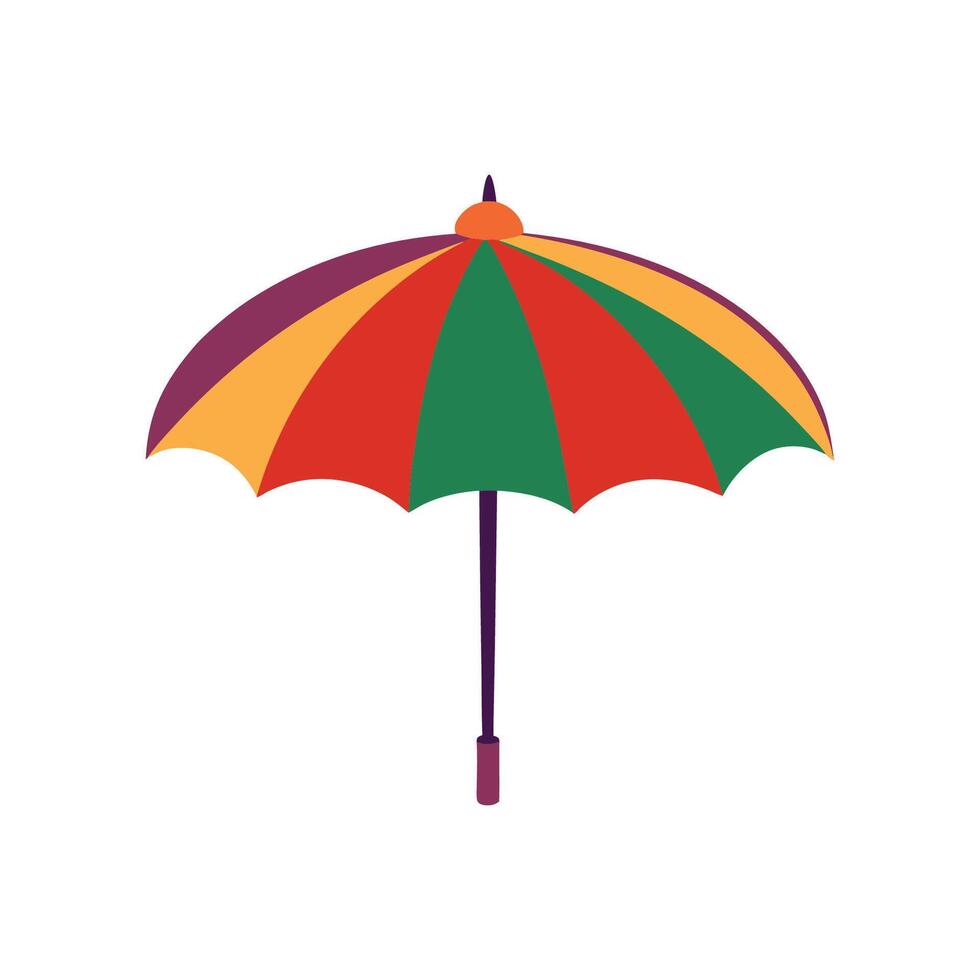 Colorful umbrella icon illustration vector