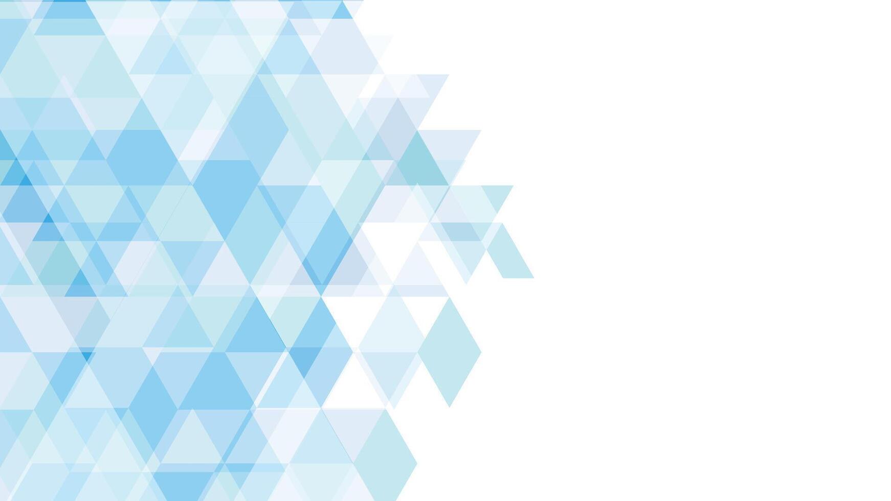 Blue triangles arranged in a layered pattern on a white background. Perfect for corporate designs, technology themes, and modern branding projects. vector